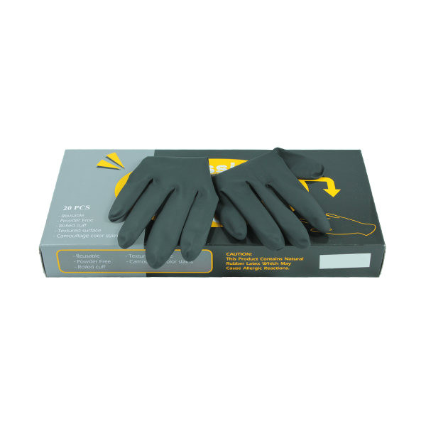 Comair Friseurbedarf Latex Handschuhe schwarz Gr. Large - Packung