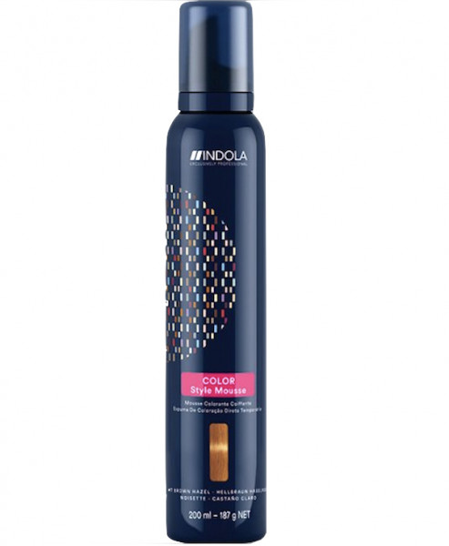 Indola Color Style Mousse Hellbraun Haselnuss