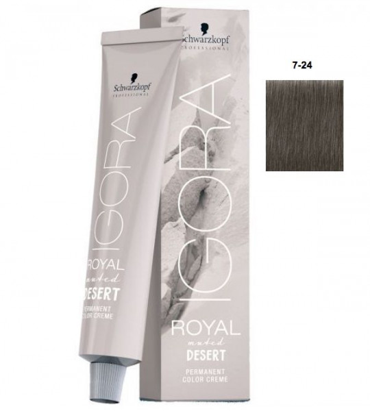 Schwarzkopf Igora Royal 7-24 mittelblond cendre beige