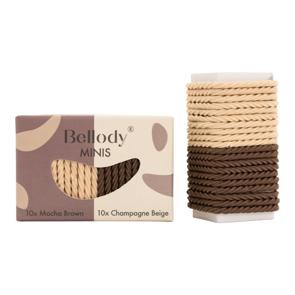 Bellody Mini Haargummis Mix Braun + Beige