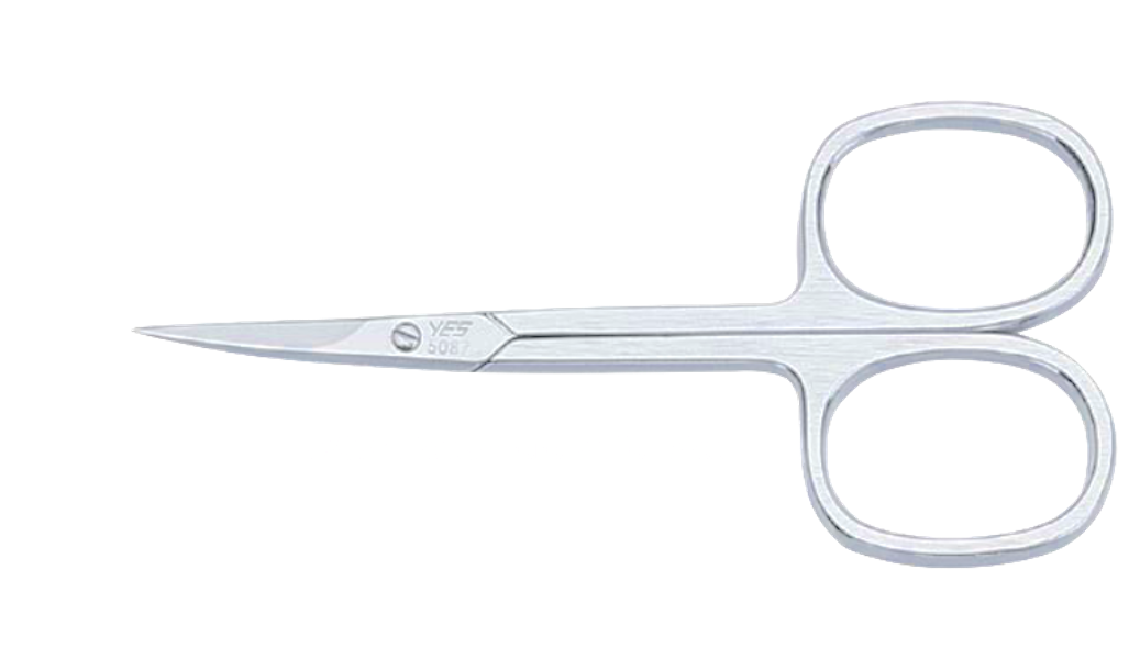 Becker Manicure YES 95087 Hautschere aufgebogen vernickelt Kullenblatt