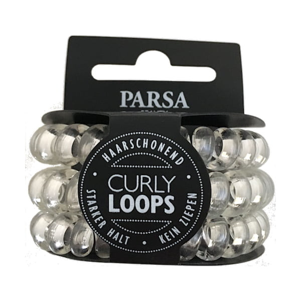 Parsa Haarschmuck Transparent Curly Loop groß, No. 32006
