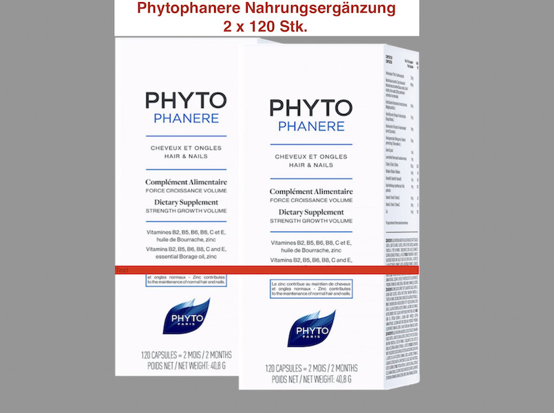PHYTO Phytophanére Kapseln zur Nahrungsergänzung, 2 x 120 Stk. PHYTO Phytophanére Kapseln zur Nahrungsergänzung, 2 x 120 Stk.