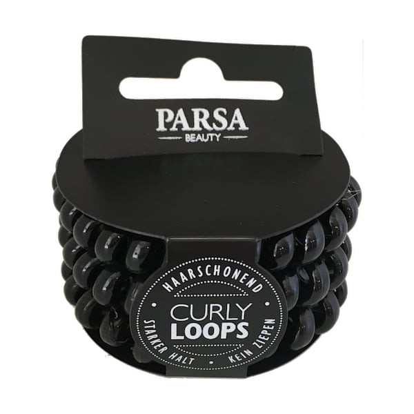 Parsa Haarschmuck Schwarz Curly Loop groß, No. 32021