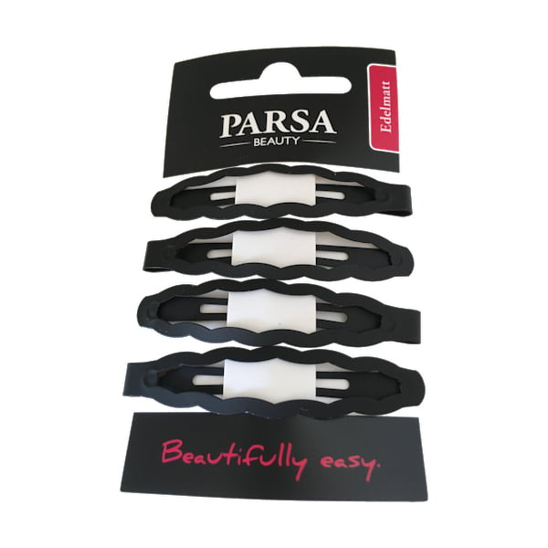 Parsa Haarschmuck Schwarz Matt Haarspangen gewellt, No. 27579 Parsa Haarschmuck Schwarz Matt Haarspangen gewellt, No. 27579
