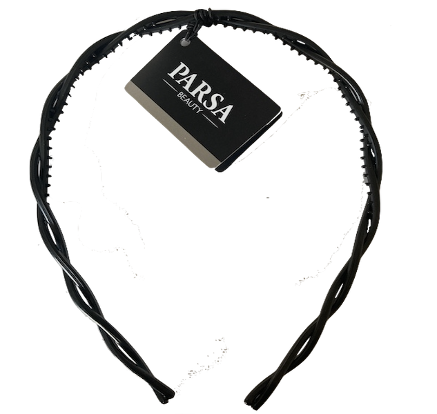 Parsa Haarschmuck Schwarz Haarreif gedreht schmal, No. 202370 Parsa Haarschmuck Schwarz Haarreif gedreht schmal, No. 202370
