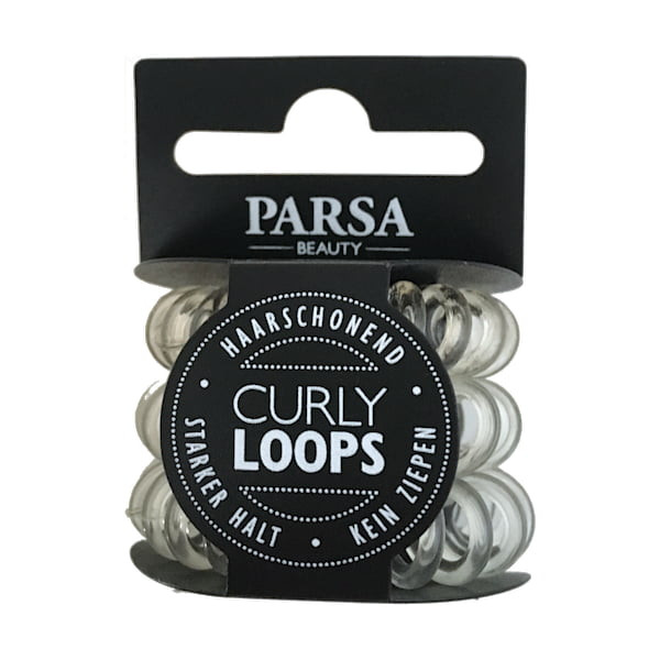 Parsa Haarschmuck Transparent Curly Loop klein, No. 31946