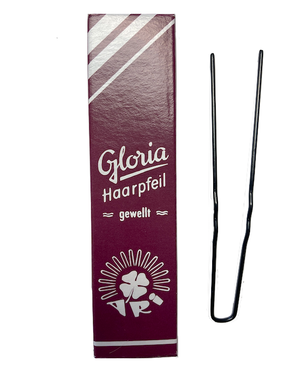 ARI Gloria Haarpfeil gewellt schwarz 90mm Päckchen