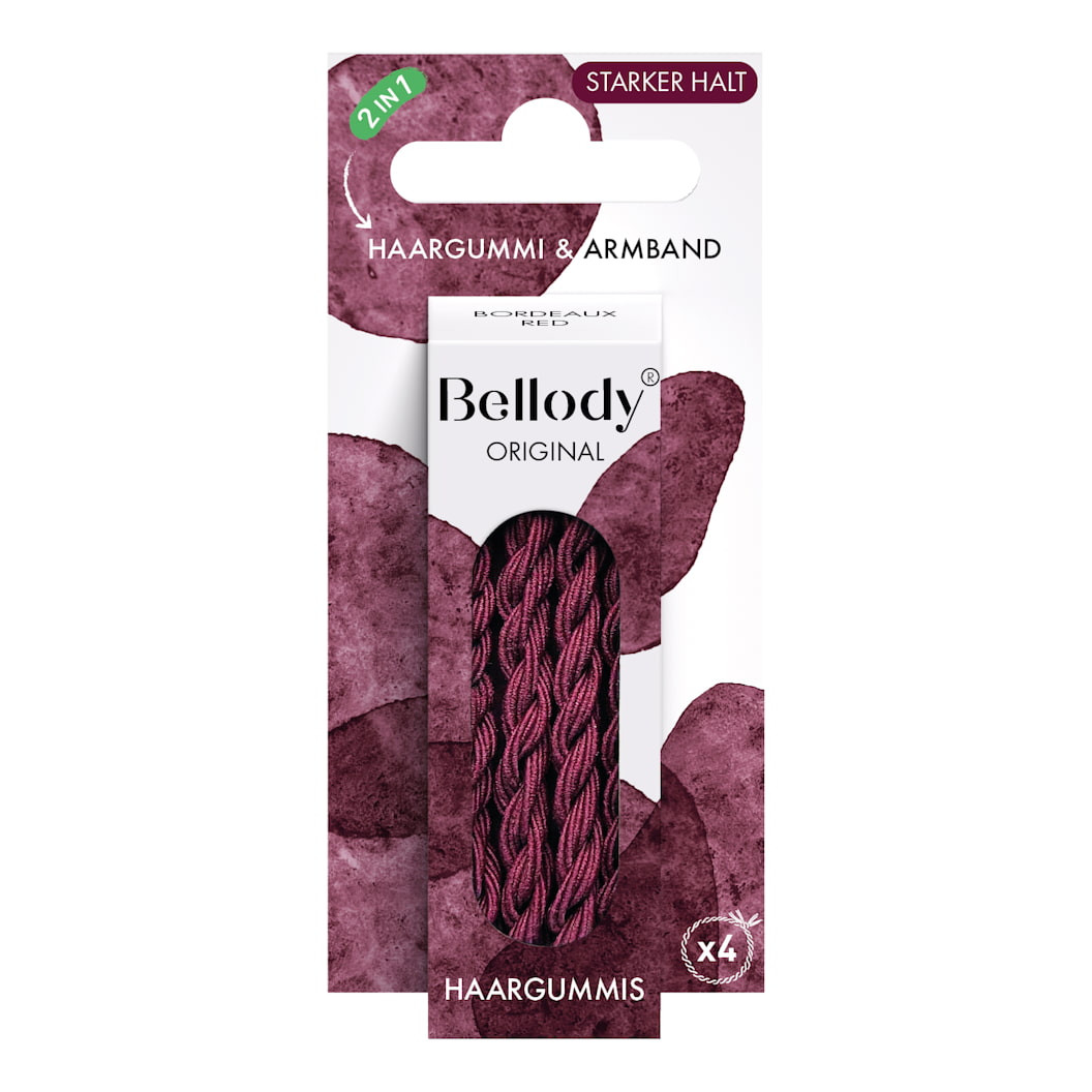 Bellody Original Haargummis Bordeaux Red (Rot)