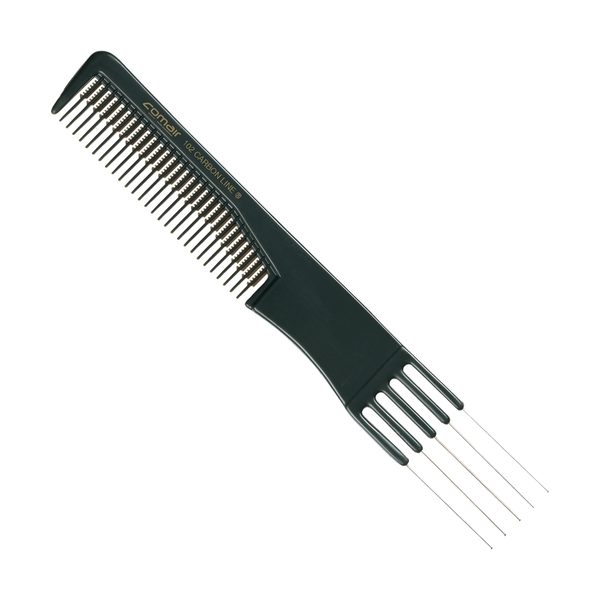 Comair Ondulierkamm 407 Carbon – Hitzebeständig Bis 150°C, Leicht, Flexibel, 22 Cm