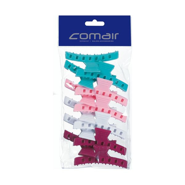 Comair Frisierzubehör Wasserwelle Klammern Kunststoff Bunt Set