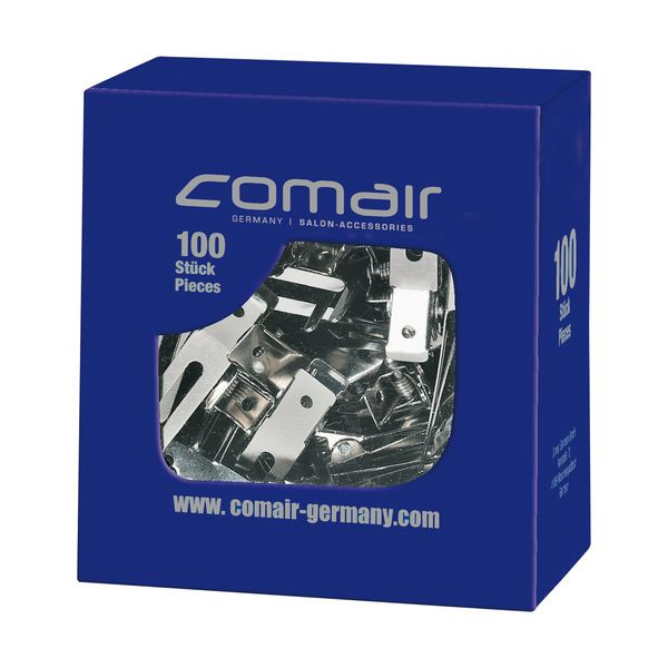 Comair Friseurzubehör Metall Clips 2-schenklig Box