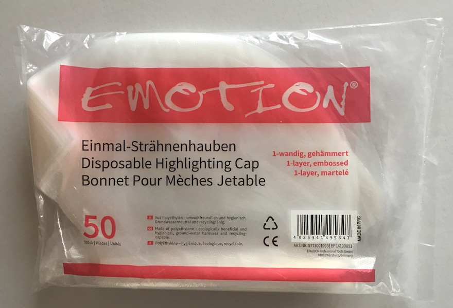 Efalock Emotion Einmal Strähnenhauben 1-wandig gehämmert, Packung