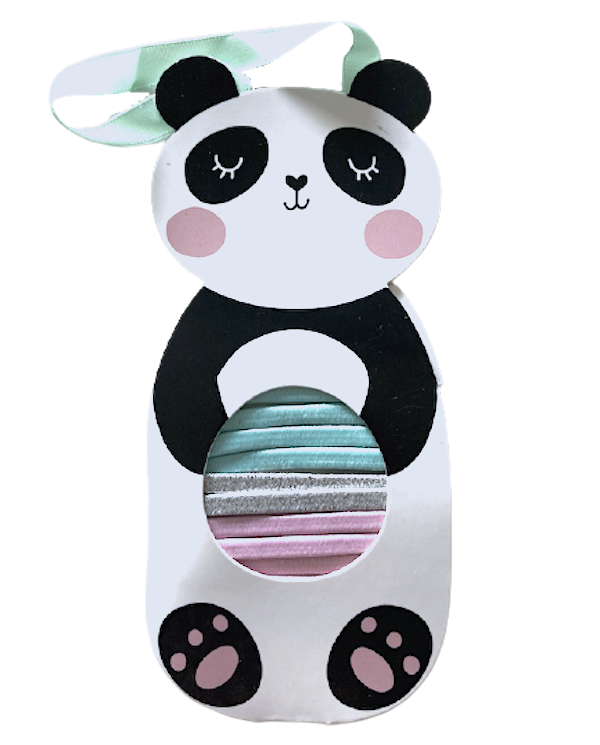 Parsa Haarschmuck Kids Haargummis Farb-Mix Panda 10 Stk., No. 078079