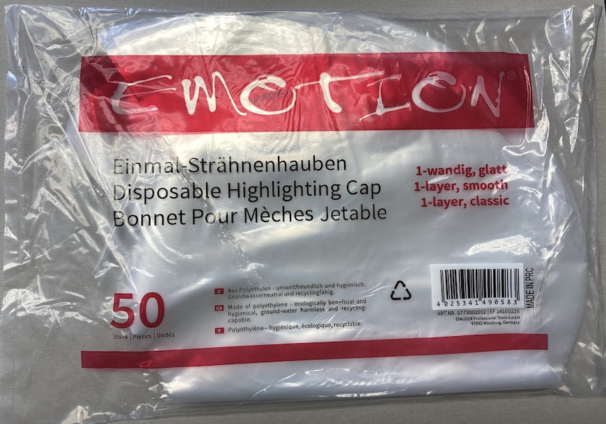 Efalock Emotion Einmal Strähnenhauben 1-wandig glatt, Packung 50 Stk.