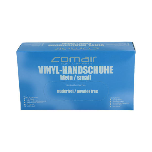Comair Friseurbedarf Handschuhe aus Vinyl transparent - Klein
