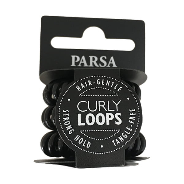 Parsa Haarschmuck Schwarz Curly Loop klein, No. 31986