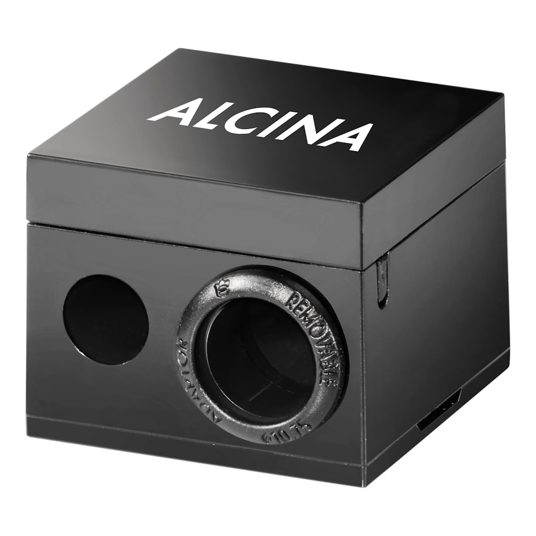 Alcina Kosmetik Zubehör Kosmetikspitzer mit Adapter, Duo-Anspitzer