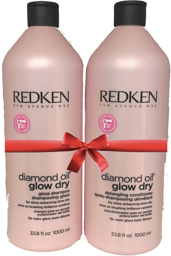 Redken SET Diamond Oil Glow Dry Shampoo + Conditioner