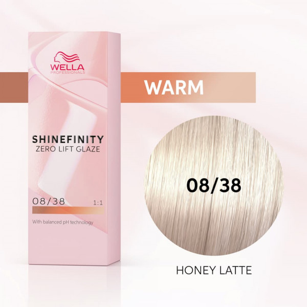 Wella Shinefinity Glaze 08/38 Honey Latte