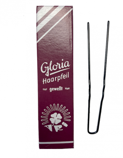 ARI Gloria Haarpfeil gewellt schwarz 90mm Päckchen
